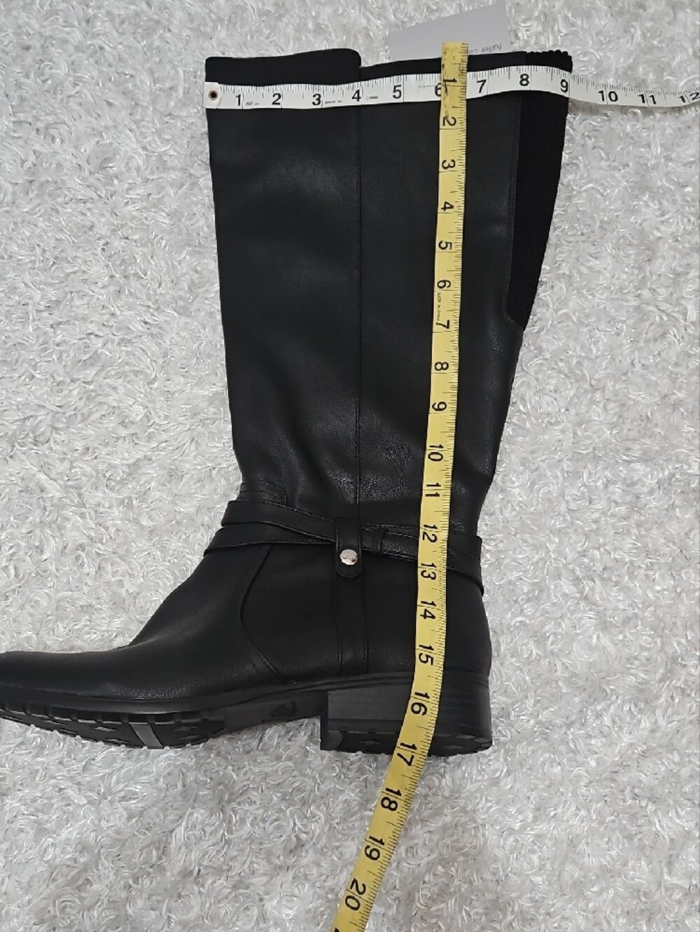 Wide Calf Black Knee-High Women's Boots Life Stride Flex - Picture 4 of 13